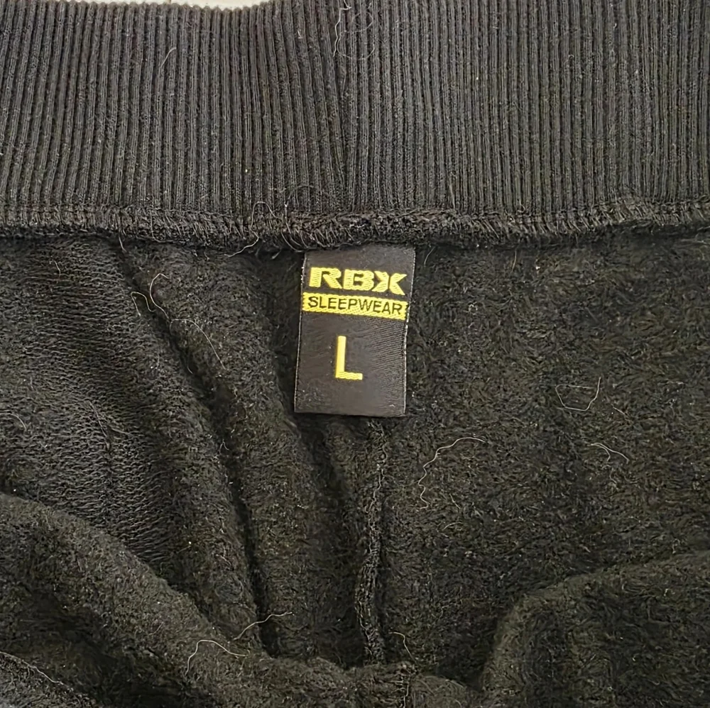RBX Black Fleece Jogger Sweatpants, Size Large